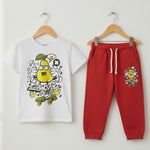 Kids Printed Tee & Track