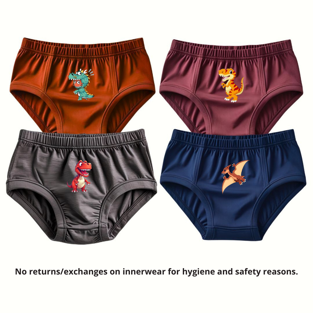 Pure Cotton Underwear Briefs Combo Pack Of 4