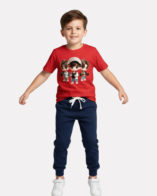 Printed T-shirt with Trackpant