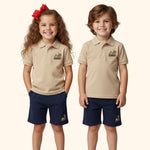 Unisex Kids Polo & Shorts Combo