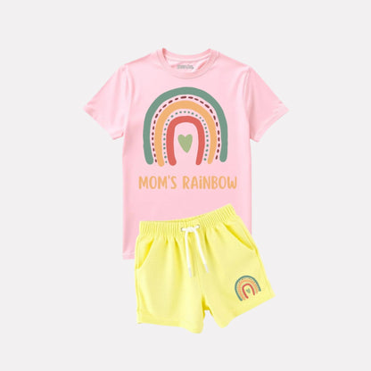 Rainbow Vibes T-Shirt & Shorts Set