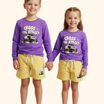 Full Sleeves T-Shirt & Shorts Set With Printing