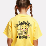 Girls Printed Extended Sleeves Oversized T-shirt