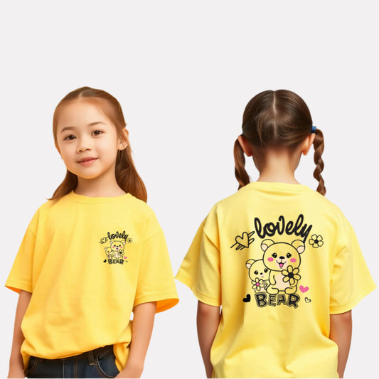 Girls Printed Extended Sleeves Oversized T-shirt