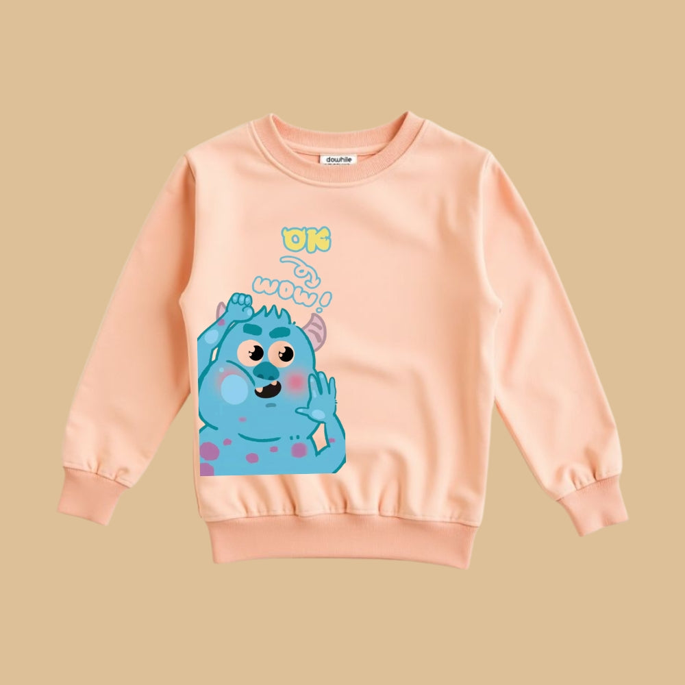 Printed Sweatshirt- Track Pant Cord Set
