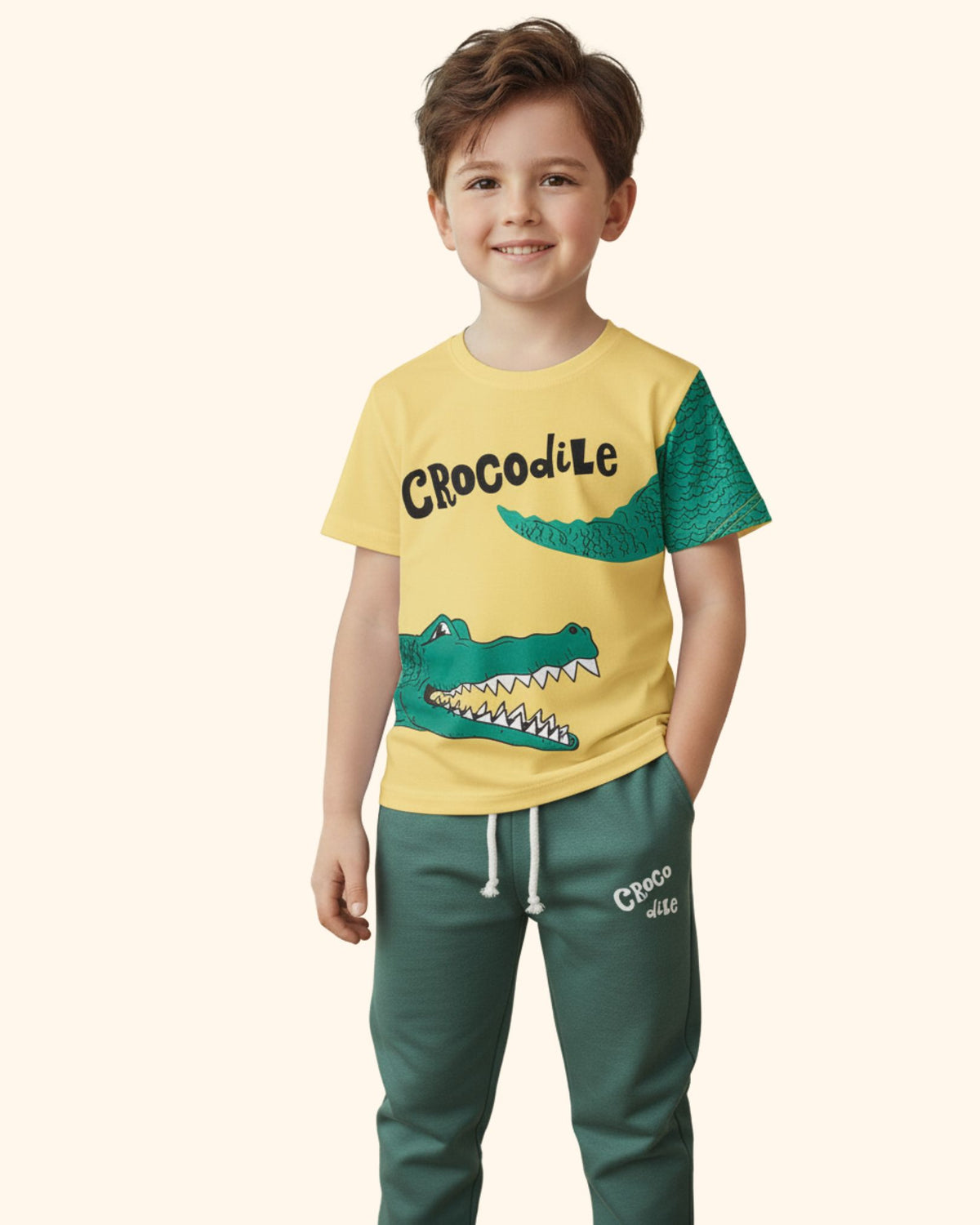 Kids Printed Tee & Track