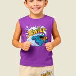 Printed Round Neck Sleeveless T-Shirt Sets