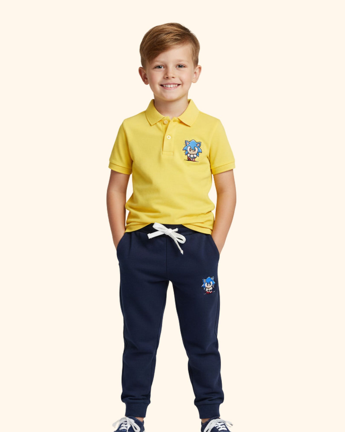 Unisex Little Champs Polo Track Set