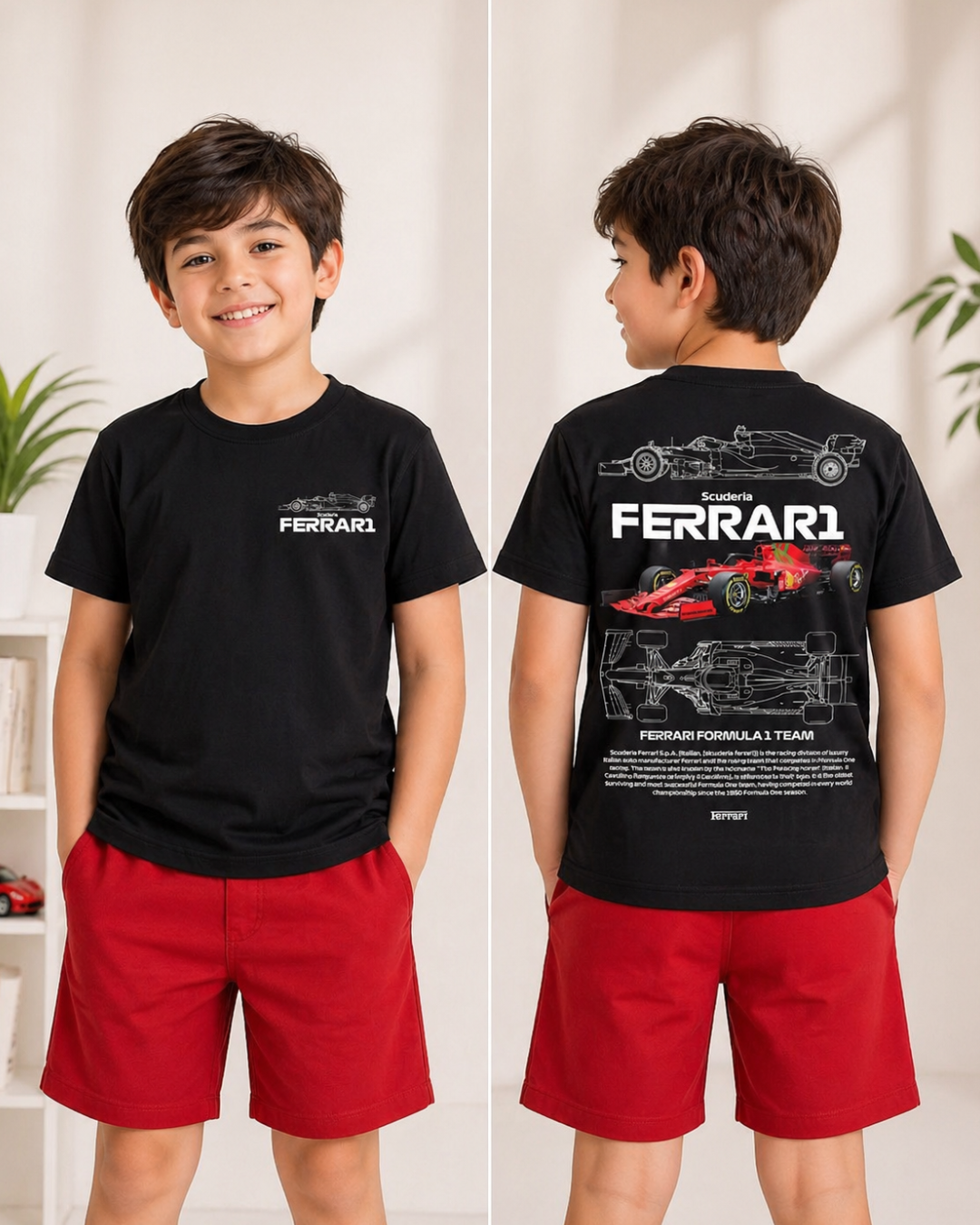 Kids Unisex Tshirt and Shorts Set