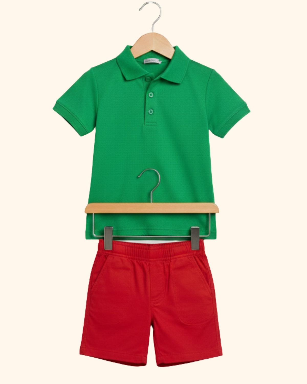 Unisex Little Explorer Polo & Shorts Set