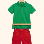 Unisex Little Explorer Polo & Shorts Set
