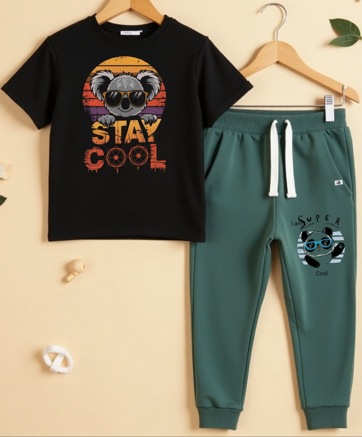 Casual Comfort Printed T-Shirt & Track Pant Sets