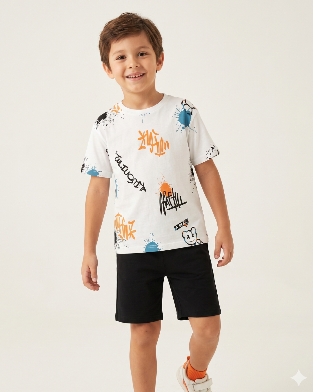 Kids Unisex Tshirt and Shorts Set