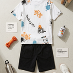 Kids Unisex Tshirt and Shorts Set