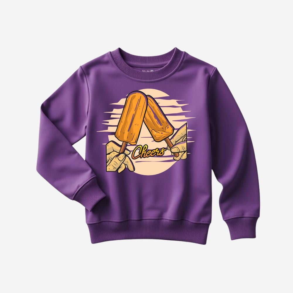 Printed Sweatshirt with Matching Track Pants