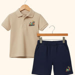 Unisex Kids Polo & Shorts Combo