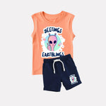 Kids Unisex Sleeveless Tee and shorts sets