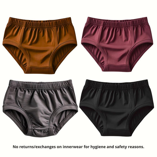 4-Pack Plain Kids briefs Combo