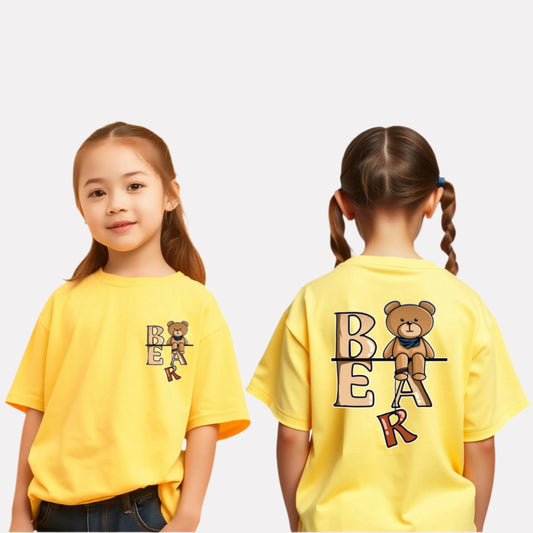 Girls Printed Extended Sleeves Oversized  T-shirt