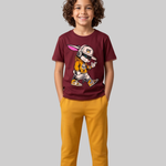 Kids Cotton Sold T-Shirt Track Sets