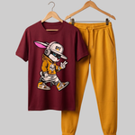 Kids Cotton Sold T-Shirt Track Sets