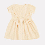 Girl embroidered Sandal color dress