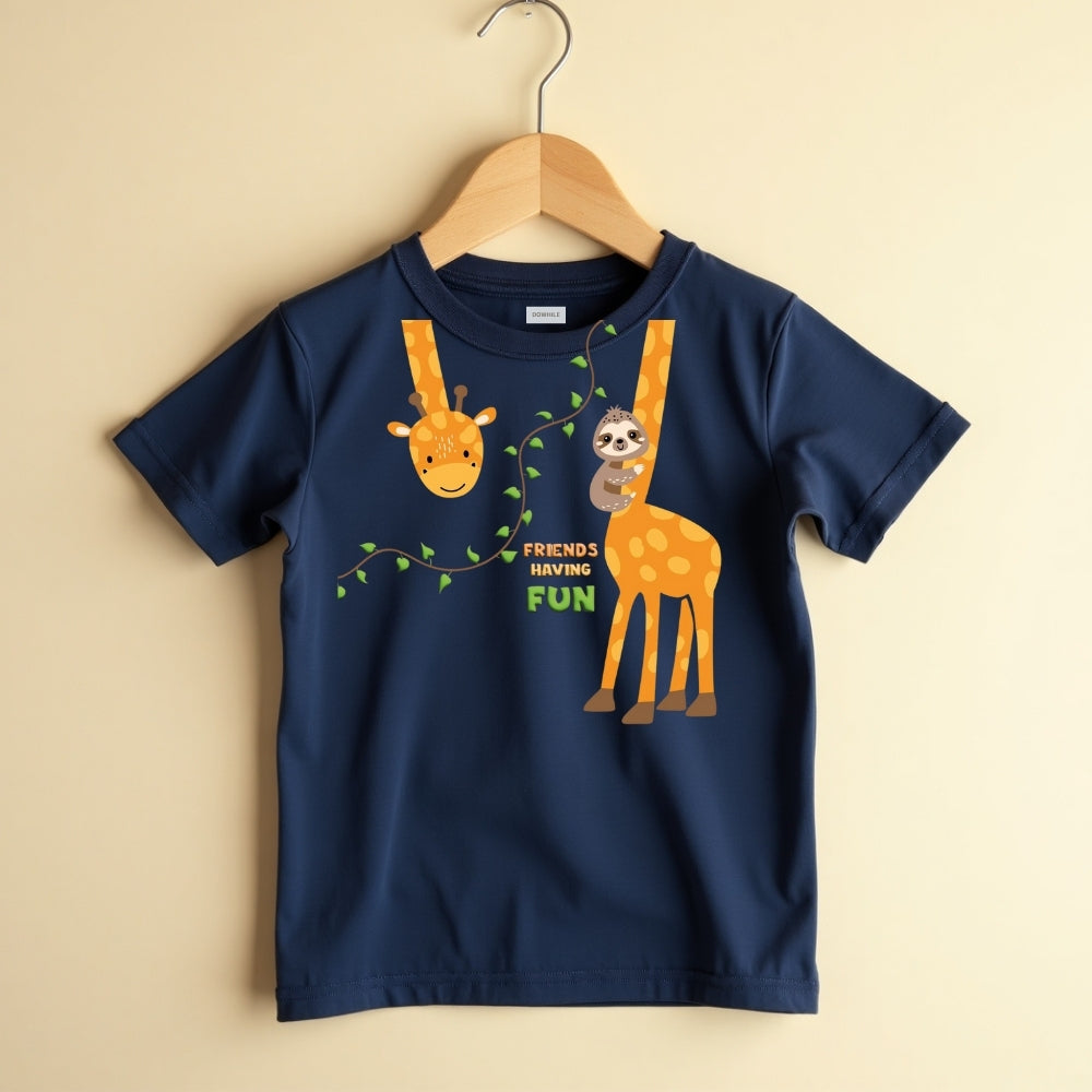 Casual Vibes Tee & Pant Set-Navy & Military Green