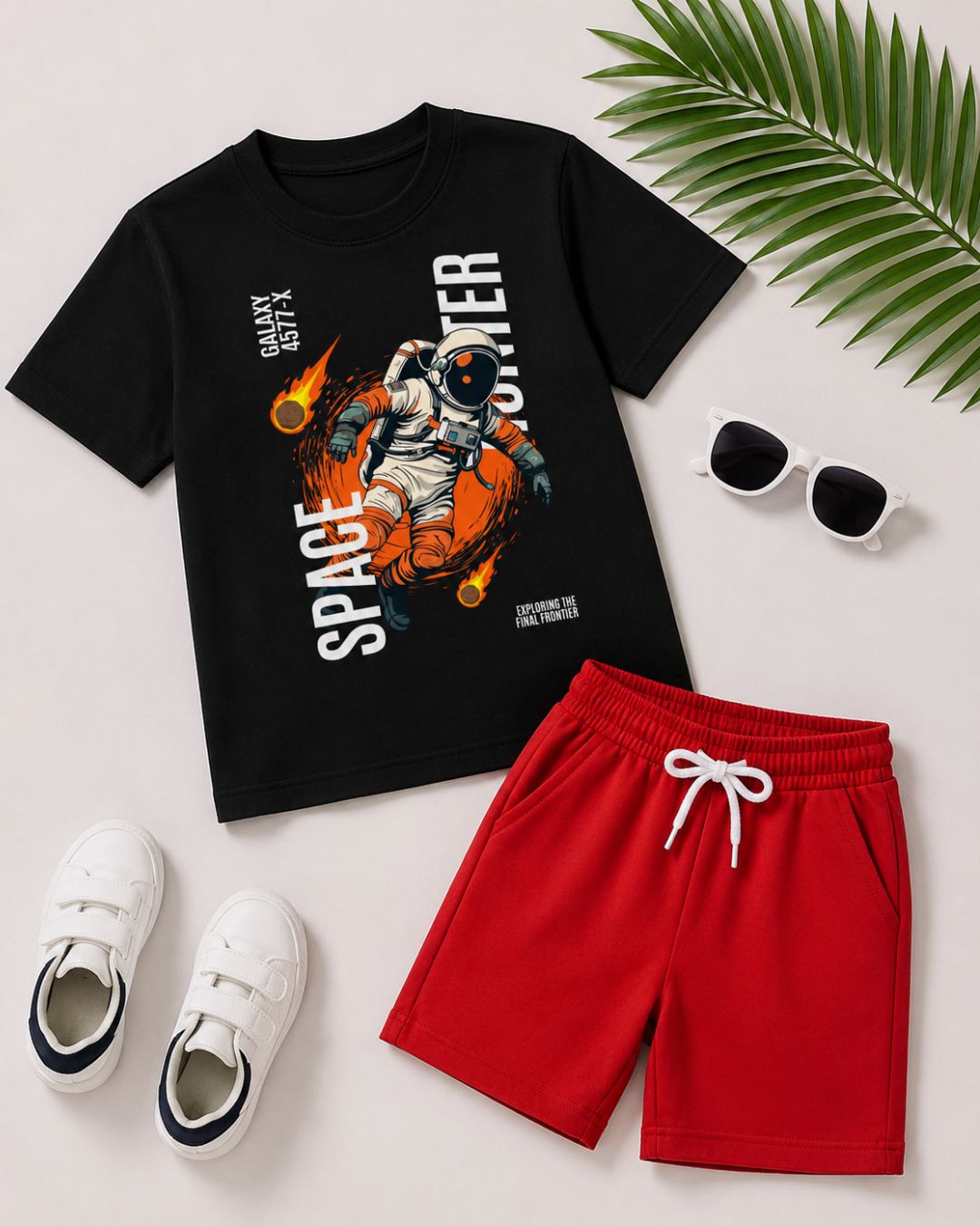 Kids Cotton T-Shirt shorts set