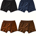 Premium Cotton Kids Trunks – 4 Pack