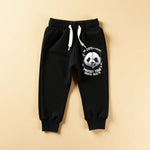Comfy Printed Hoodie and Pant Duo Black Set
