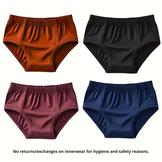 4-Pack Plain Kids briefs Combo