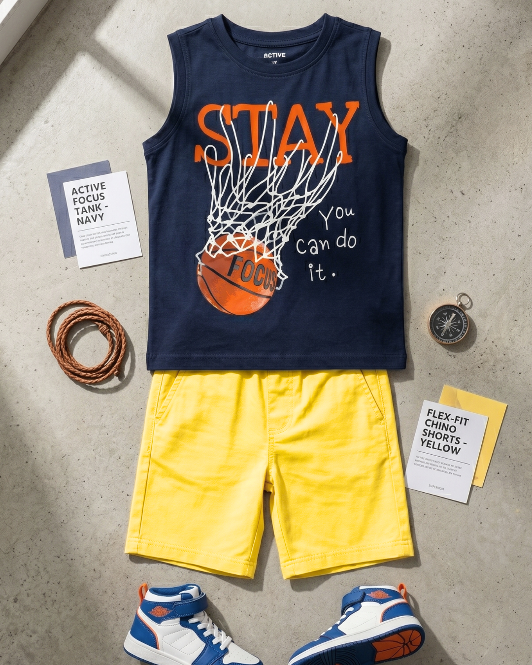 Trendy Sleeveless T-Shirt and Short Set