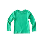 Green Color Graphic Plain T-Shirt For Girls