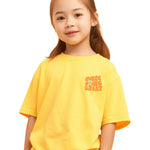 Girls Printed Extended Sleeves Oversized T-shirt