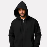 Men's Full sleeve Hoodie Zipper Black Color