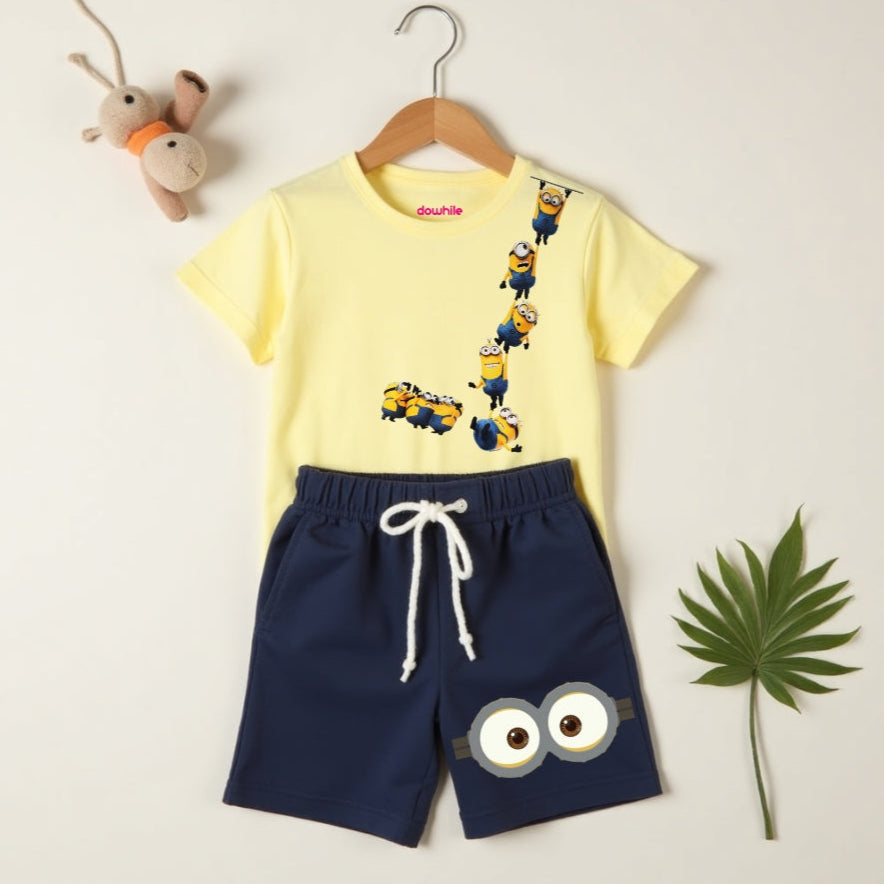 Casual Vibes T-Shirt Shorts Combo