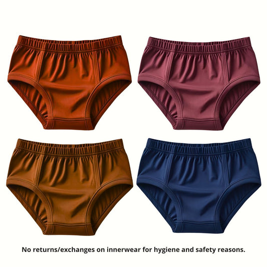 4-Pack Plain Kids briefs Combo