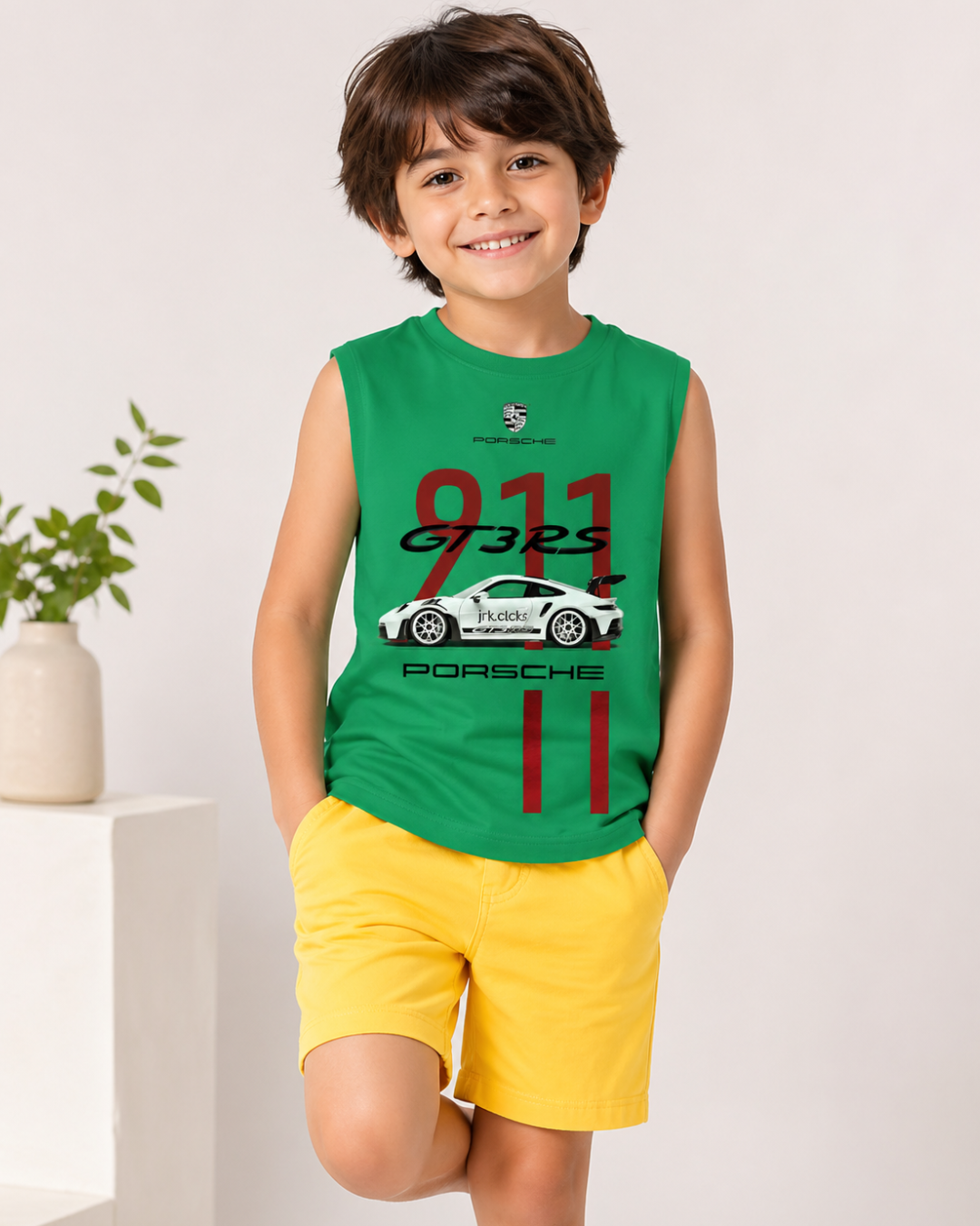 Trendy Sleeveless T-Shirt and Short Set