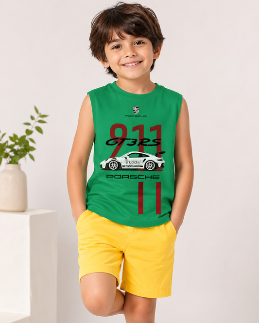 Trendy Sleeveless T-Shirt and Short Set