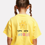 Girls Printed Extended Sleeves Oversized T-shirt