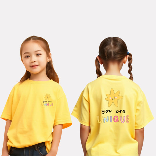 Girls Printed Extended Sleeves Oversized T-shirt
