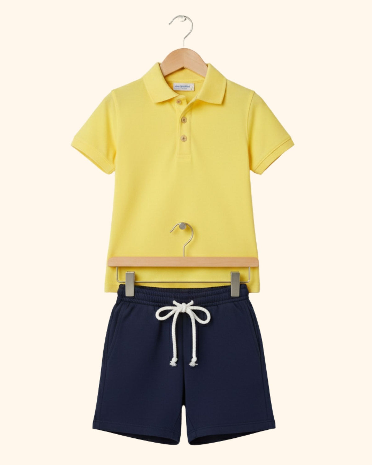 Unisex Kids Polo Tee with Shorts