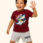 Happy Vibes printed Kids Set