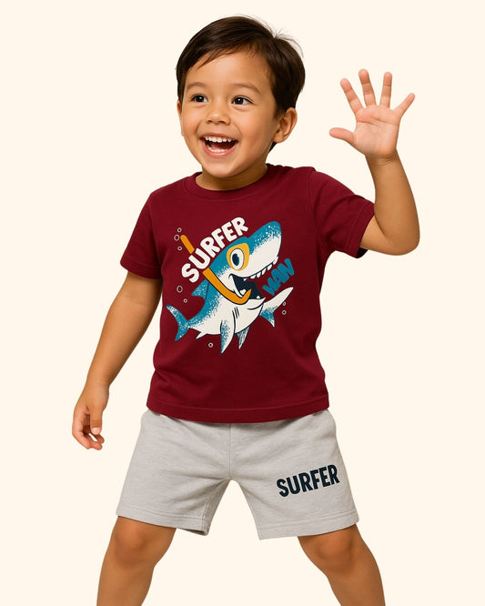 Happy Vibes printed Kids Set