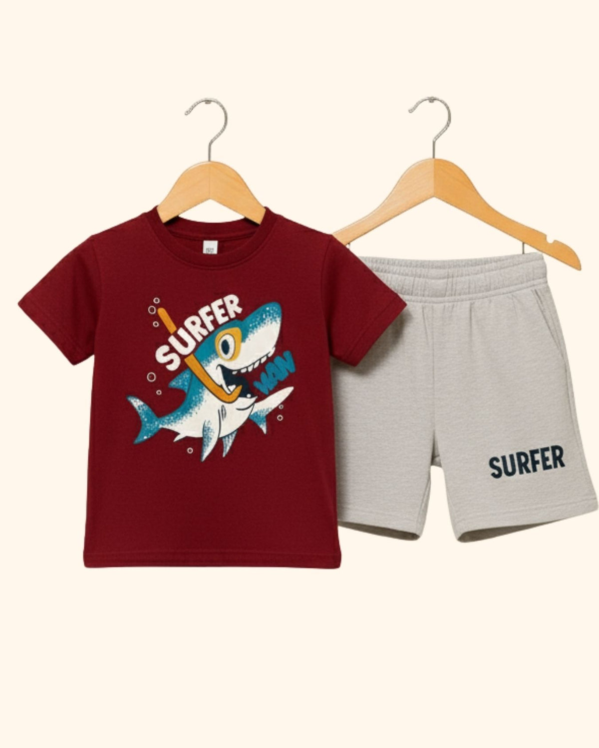 Happy Vibes printed Kids Set