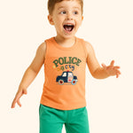Stylish Kids Sleeveless Tee With Short Set