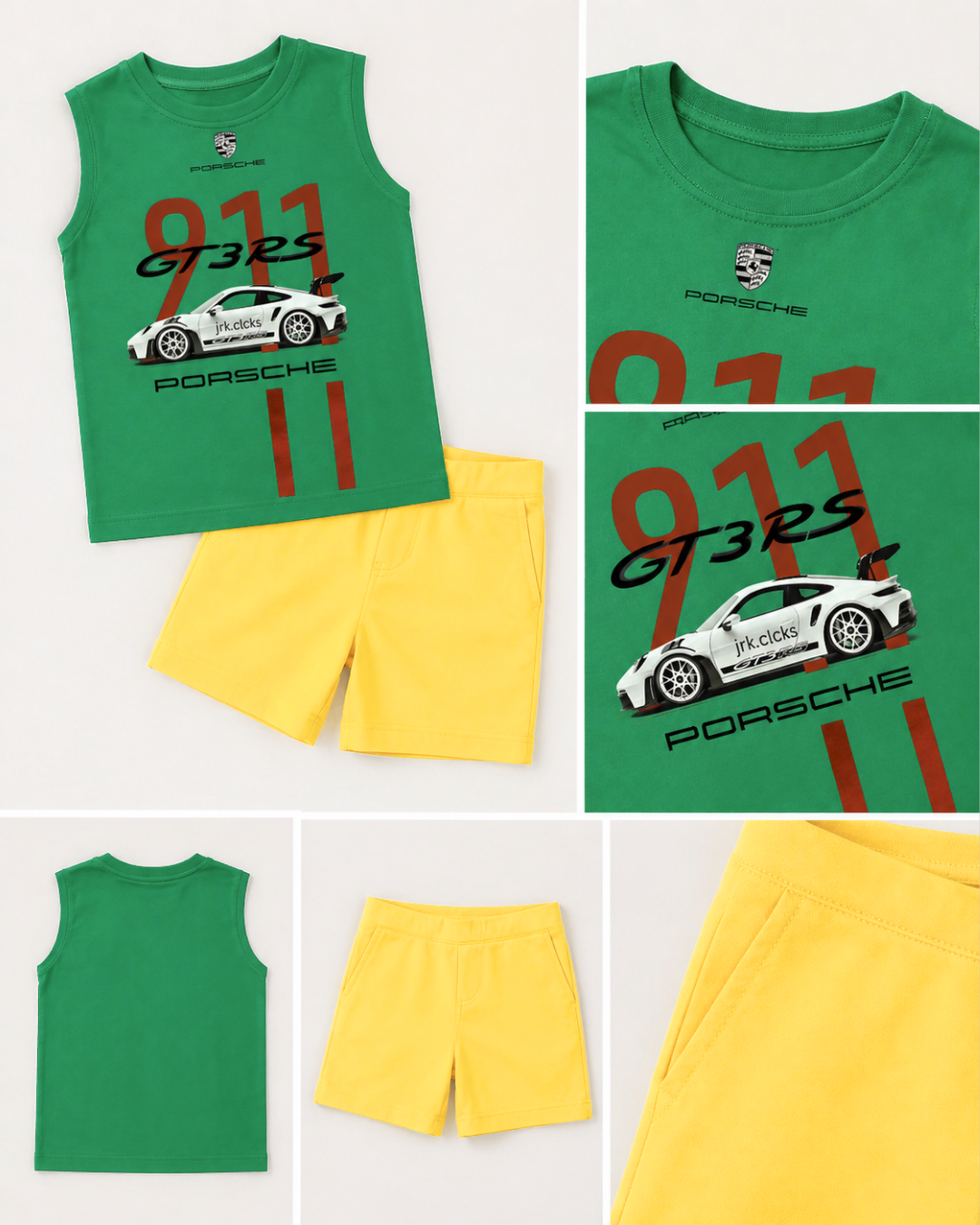 Trendy Sleeveless T-Shirt and Short Set