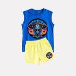 Kids Unisex Sleeveless Tee and shorts sets
