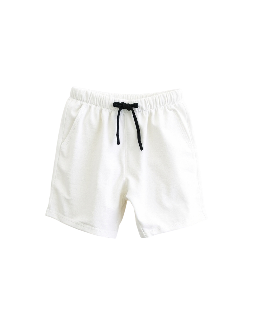 Boy Pack Of 2 Plain Pure Cotton Shorts