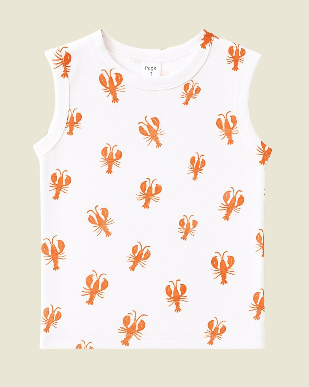 Kids Printed Sleeveless T-shirt with Shorts